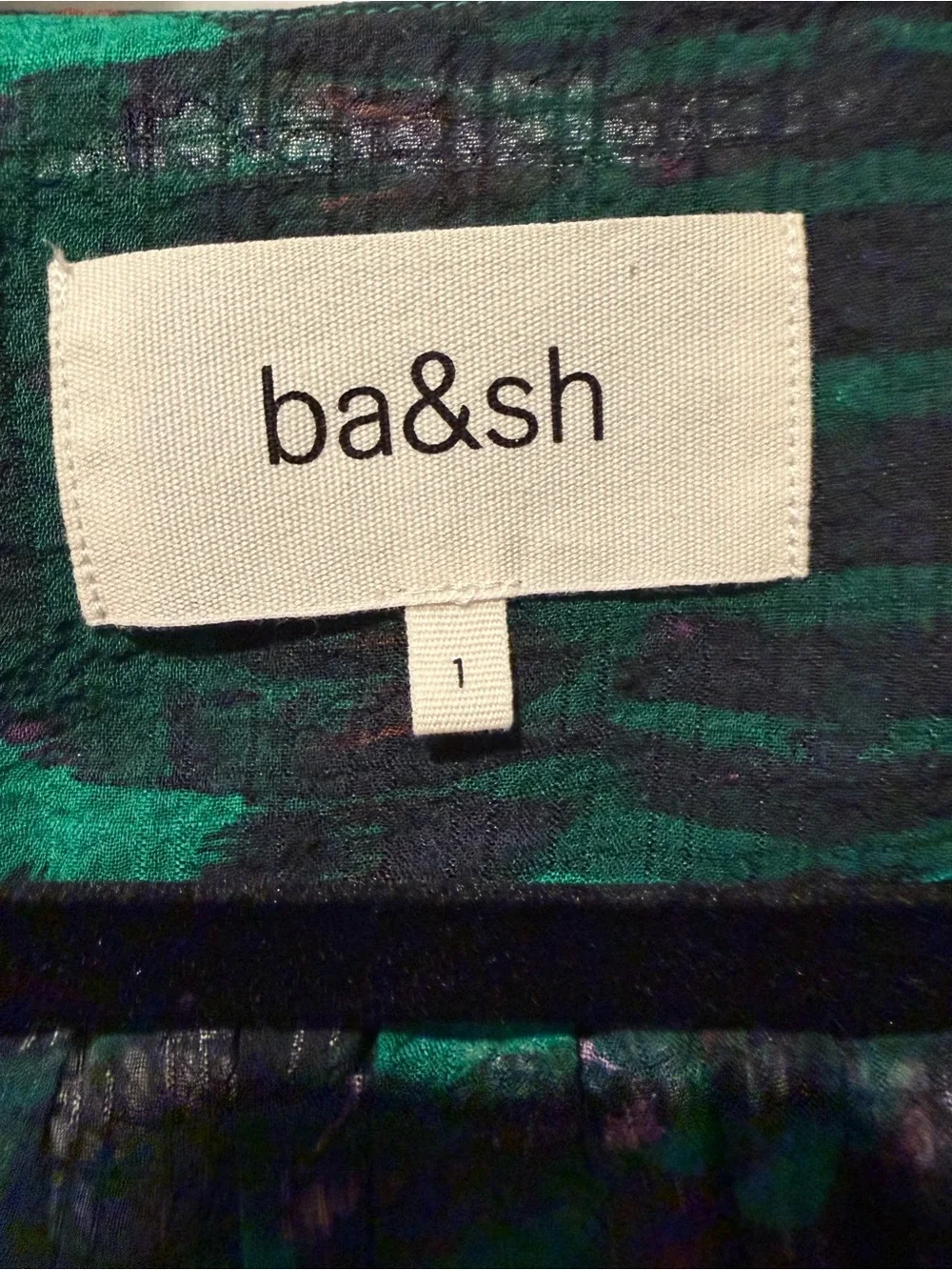 ba&sh Green Patterned Midi Skirt - Tie-Front SET